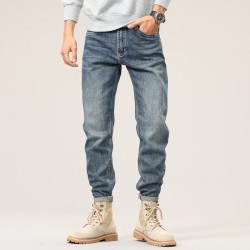 2023 High Quality Mens Autumn and Summer Casual Cotton Slim White Jeans Fashion Men Skinny Jeans
